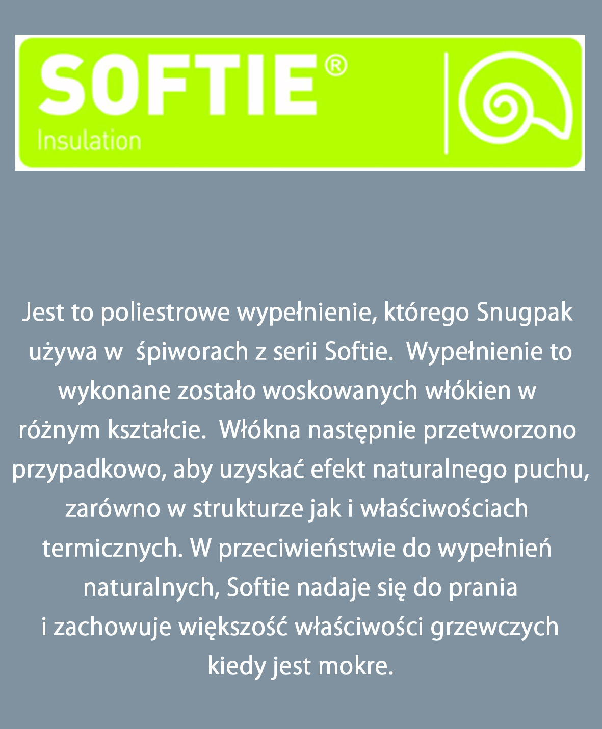 Wypełnienie Softie Snugpak